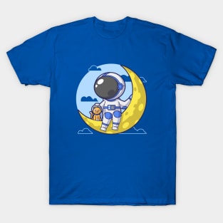 Astronaut And Cat T-Shirt